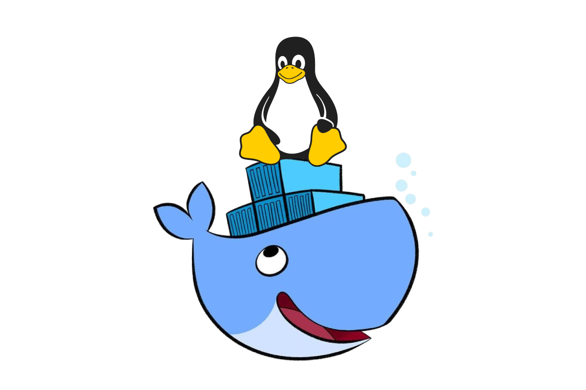The Linux Tux (Penguin) and the Docker Whale